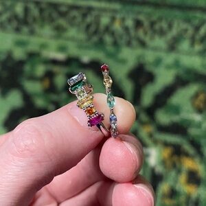 Bomb Party Rainbow Rings SIZE 5